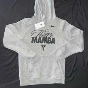 New Nike Kobe That's Mamba Gray Hoodie Sweater Size Small HQ1758-063